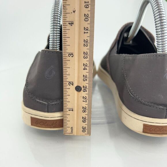 OluKai Women's Pehuea Shoe Size 7.5 Slip On Loafer Flats Gray Mesh Convertible - Picture 4 of 12